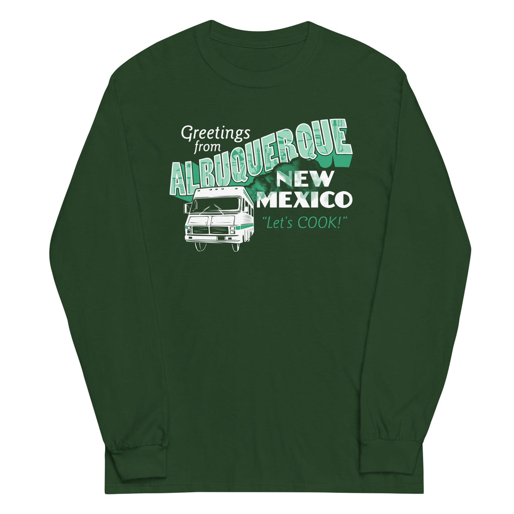 Greetings From Albuquerque Unisex Long Sleeve Tee Hoodie, Sweatshirt | CoreVibeTees.com (Image 5)