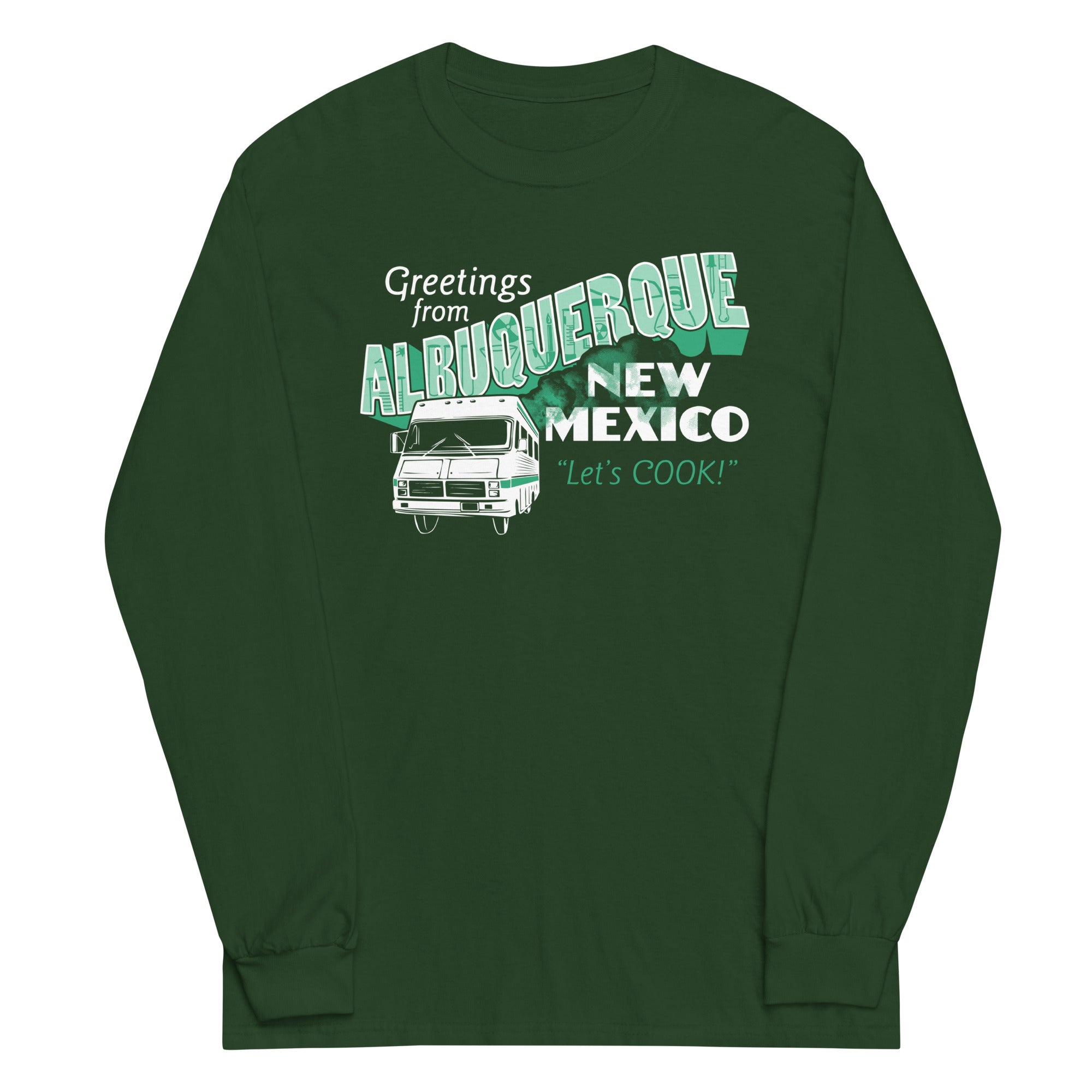 Greetings From Albuquerque Unisex Long Sleeve Tee Hoodie, Sweatshirt | CoreVibeTees.com (Image 5)