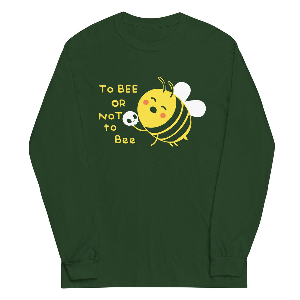 To Bee Or Not To Bee Unisex Long Sleeve Tee Hoodie, Sweatshirt | CoreVibeTees.com (Image 4)