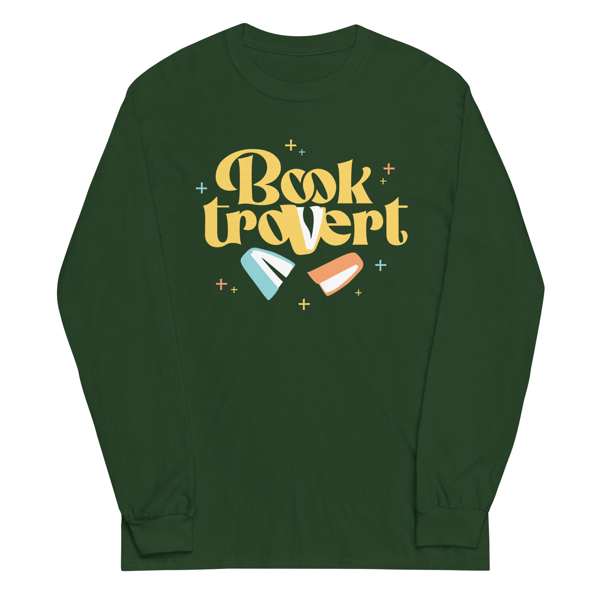 Booktrovert Unisex Long Sleeve Tee Hoodie, Sweatshirt | CoreVibeTees.com (Image 4)