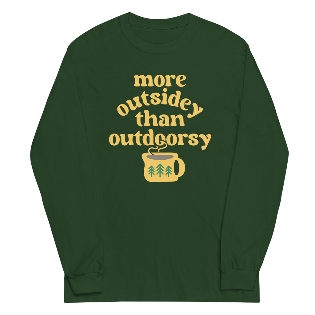 More Outsidey Than Outdoorsy Unisex Long Sleeve Tee Hoodie, Sweatshirt | CoreVibeTees.com (Image 5)