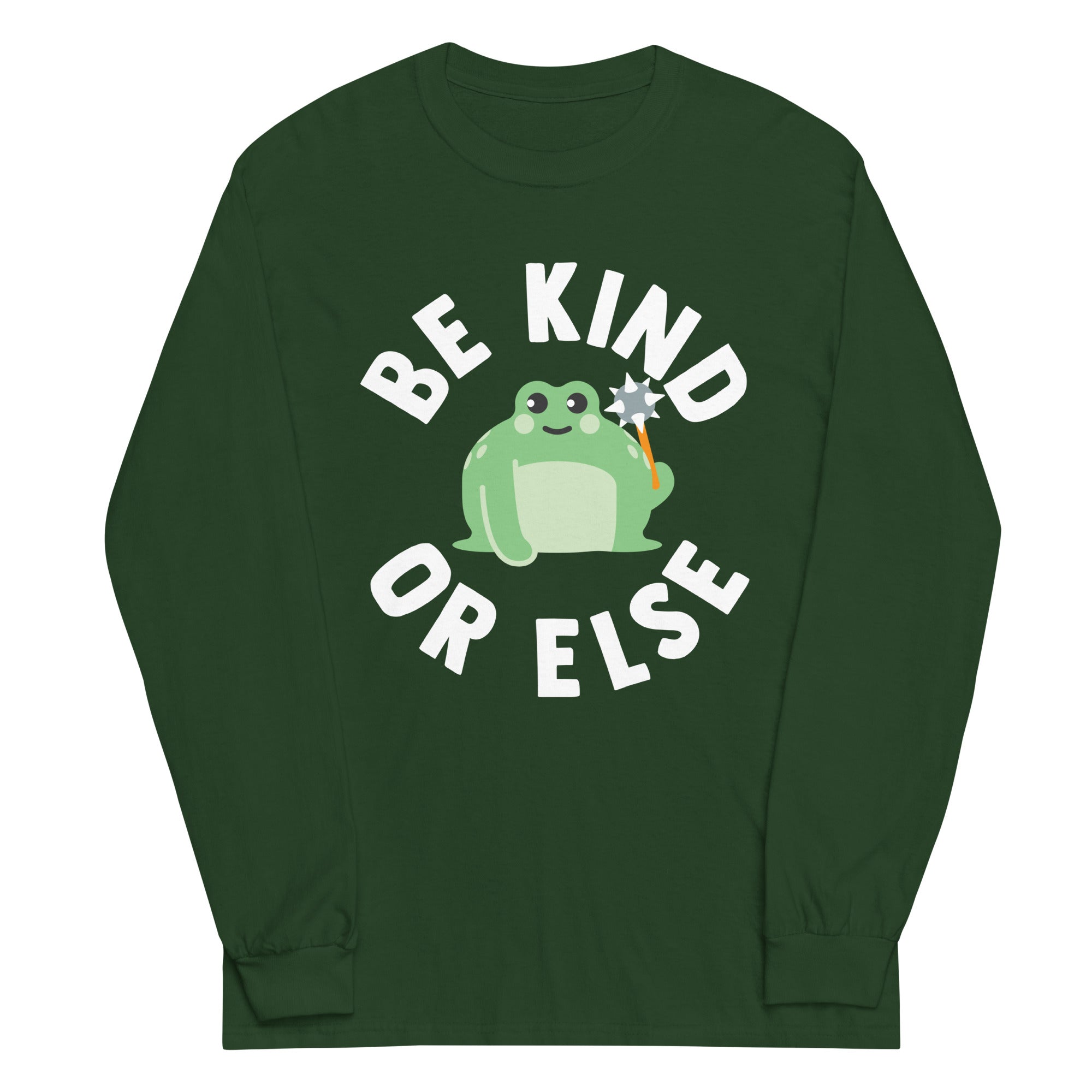 Be Kind Or Else Unisex Long Sleeve Tee Hoodie, Sweatshirt | CoreVibeTees.com (Image 3)