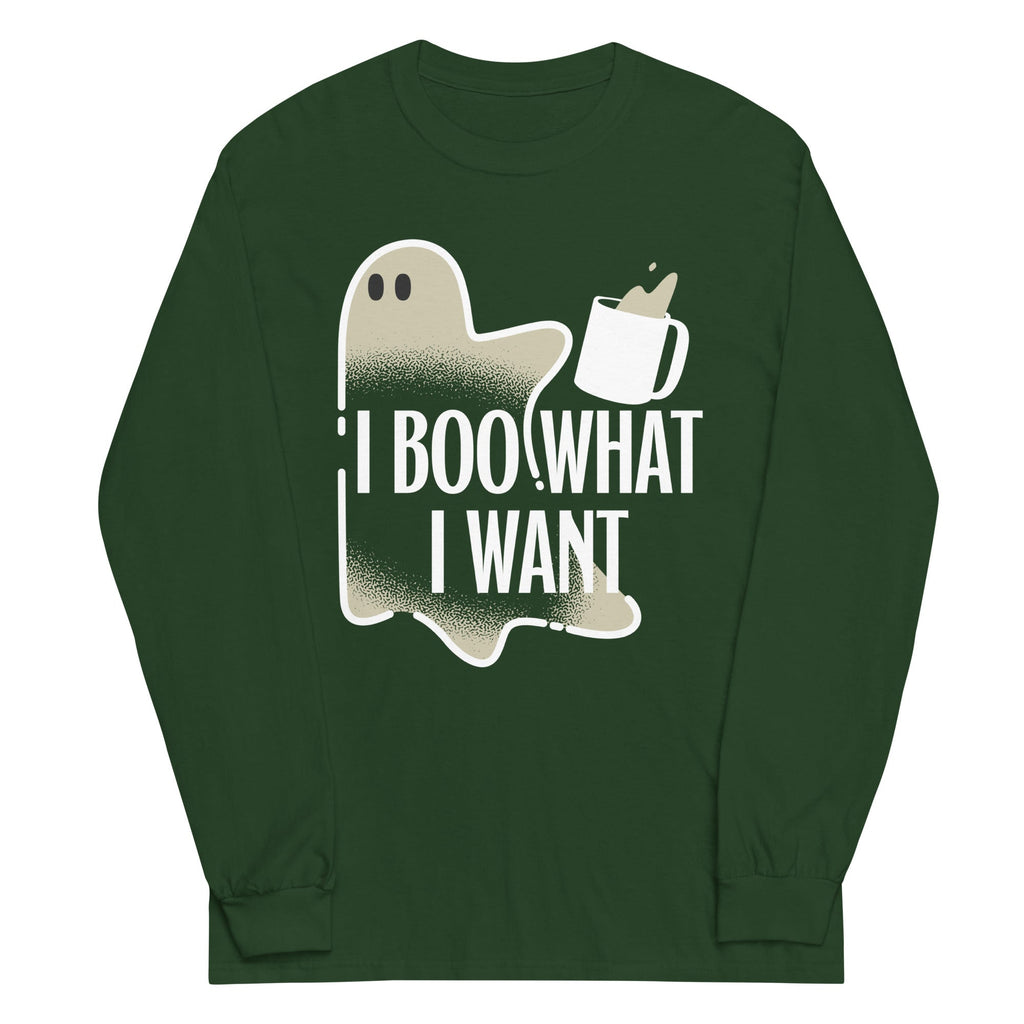 I Boo What I Want Unisex Long Sleeve Tee Hoodie, Sweatshirt | CoreVibeTees.com (Image 4)