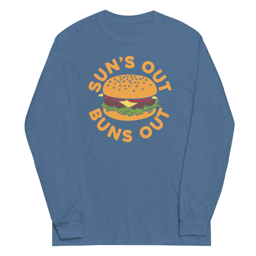 Sun's Out Buns Out Unisex Long Sleeve Tee Hoodie, Sweatshirt | CoreVibeTees.com (Image 3)