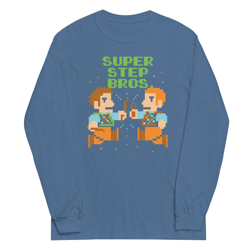 Super Step Bros Unisex Long Sleeve Tee Hoodie, Sweatshirt | CoreVibeTees.com (Image 5)