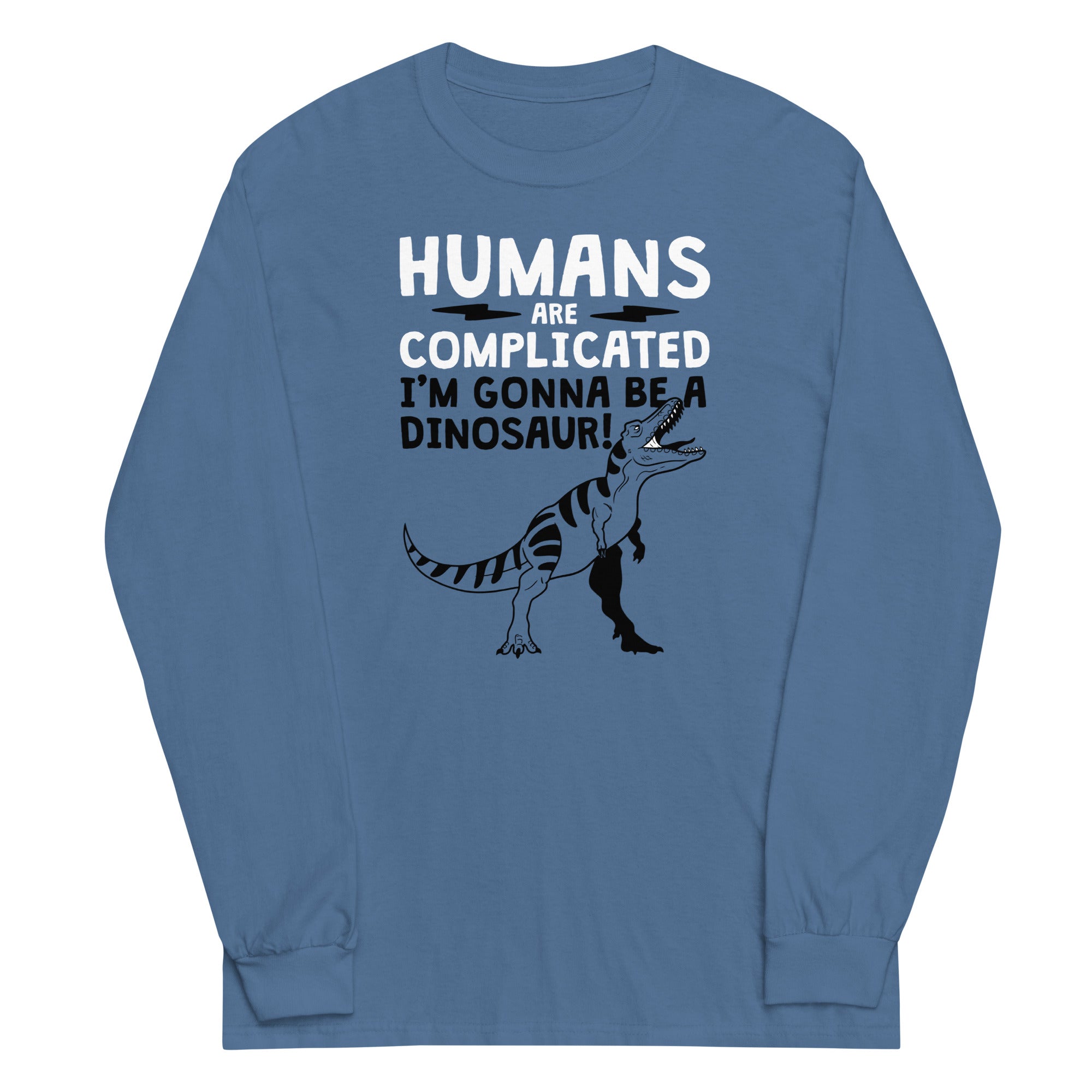 Humans Are Complicated Unisex Long Sleeve Tee Hoodie, Sweatshirt | CoreVibeTees.com (Image 3)