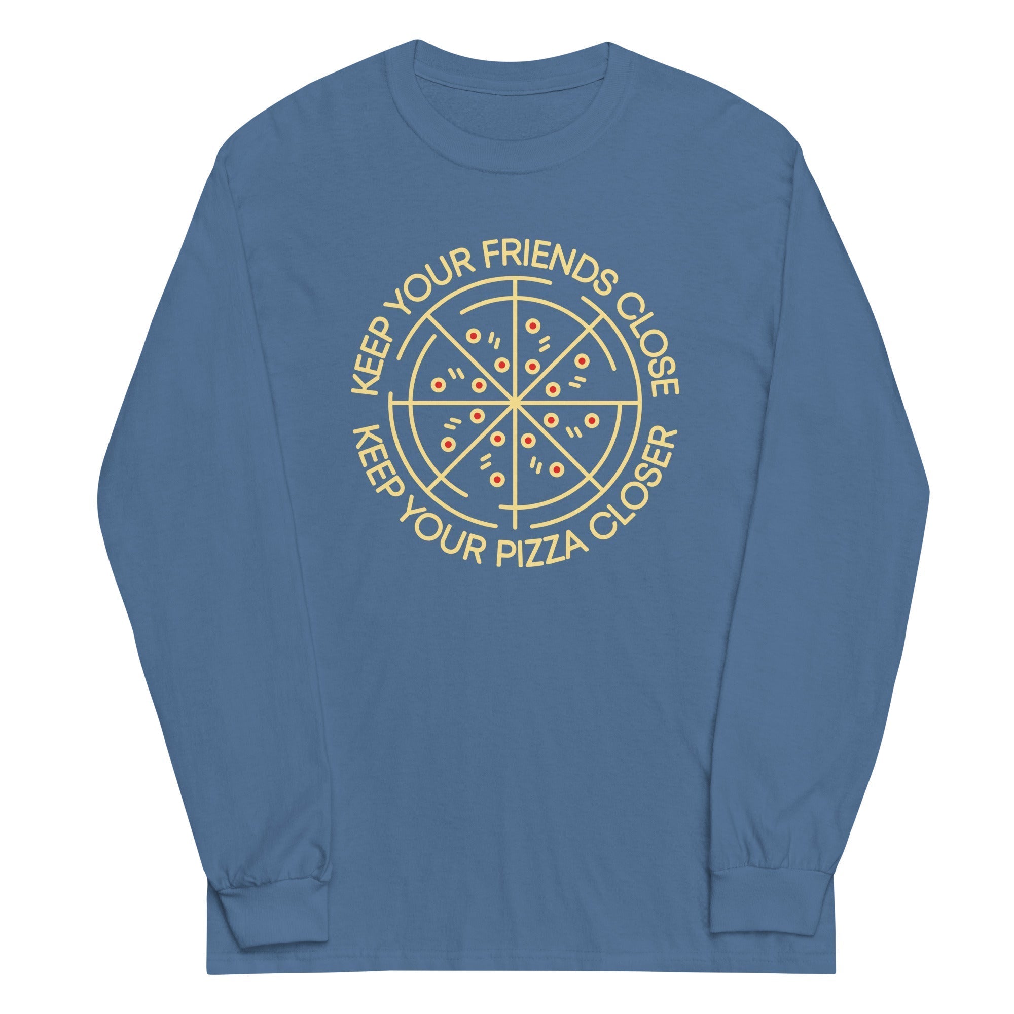Keep Your Pizza Closer Unisex Long Sleeve Tee Hoodie, Sweatshirt | CoreVibeTees.com (Image 5)