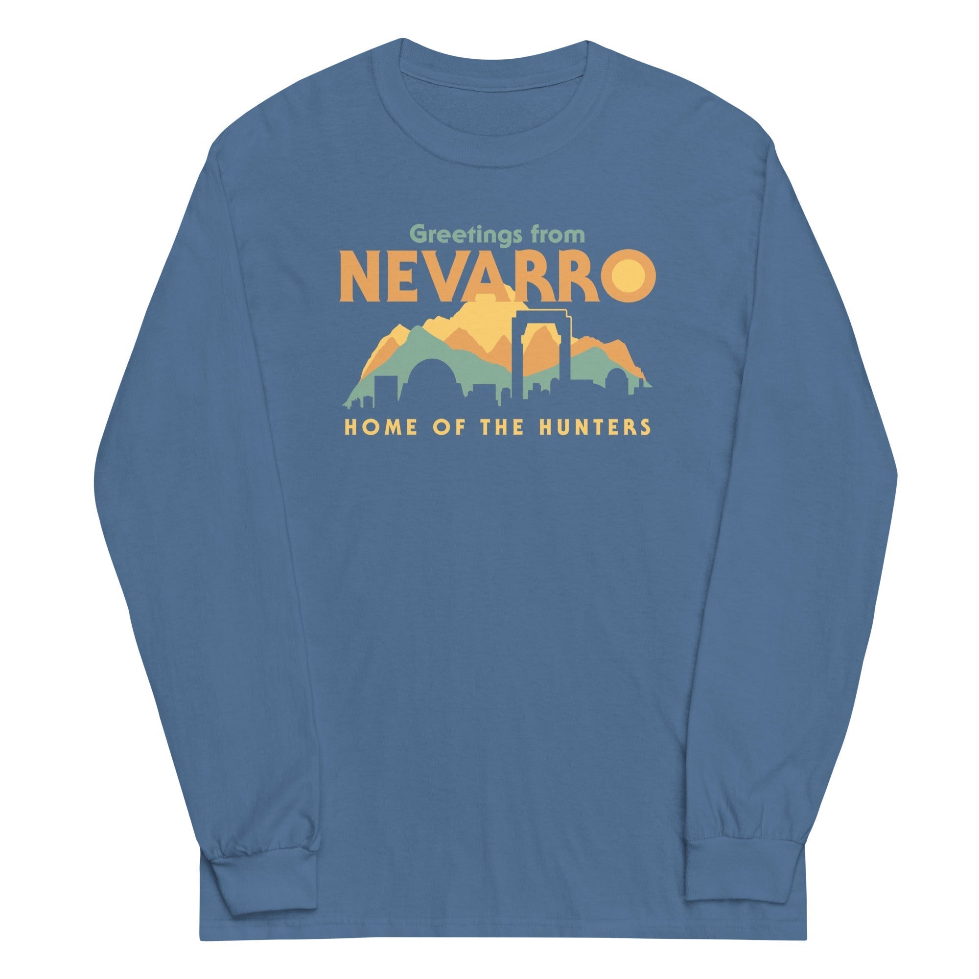 Greetings From Nevarro Unisex Long Sleeve Tee Hoodie, Sweatshirt | CoreVibeTees.com (Image 1)