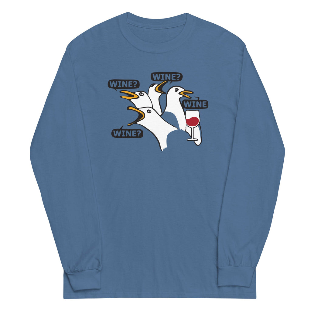 Wine Wine Wine Wine Unisex Long Sleeve Tee Hoodie, Sweatshirt | CoreVibeTees.com (Image 2)
