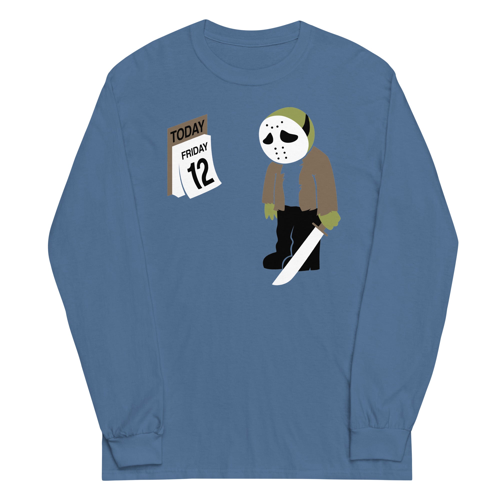 Friday the 12th Unisex Long Sleeve Tee Hoodie, Sweatshirt | CoreVibeTees.com (Image 2)