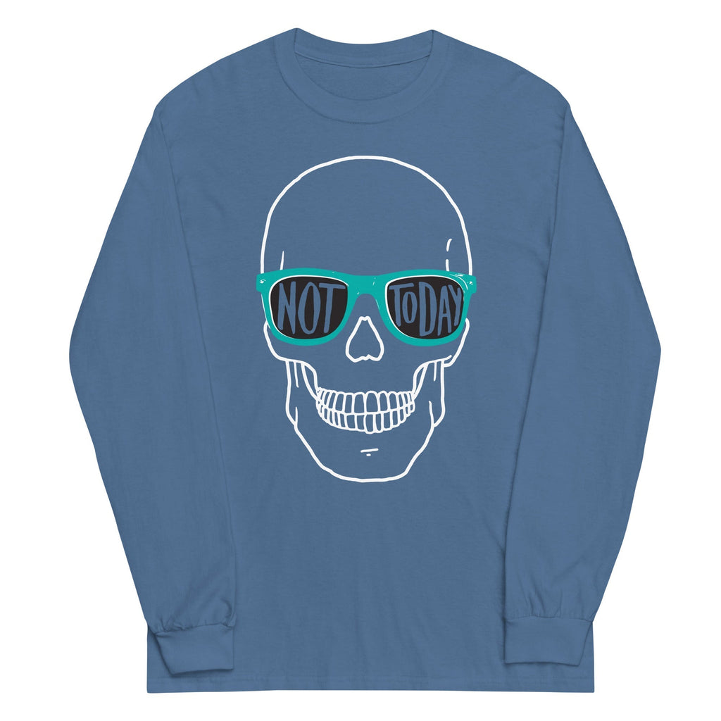 Not Today Unisex Long Sleeve Tee Hoodie, Sweatshirt | CoreVibeTees.com (Image 3)