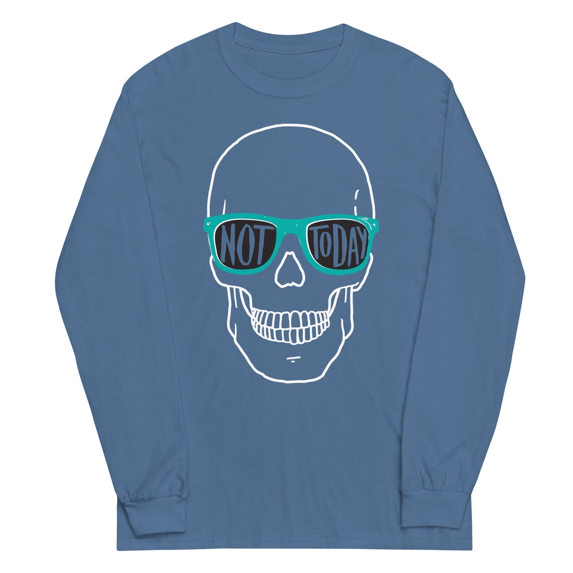 Not Today Unisex Long Sleeve Tee Hoodie, Sweatshirt | CoreVibeTees.com (Image 3)