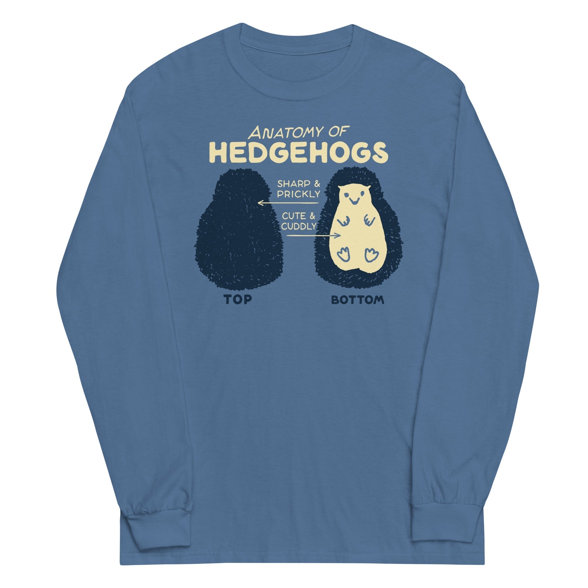 Anatomy Of Hedgehogs Unisex Long Sleeve Tee Hoodie, Sweatshirt | CoreVibeTees.com (Image 4)