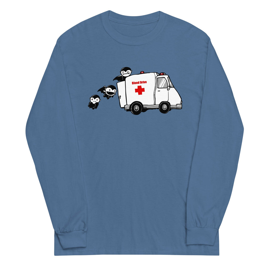 Blood Drive Vampires Unisex Long Sleeve Tee Hoodie, Sweatshirt | CoreVibeTees.com (Image 2)