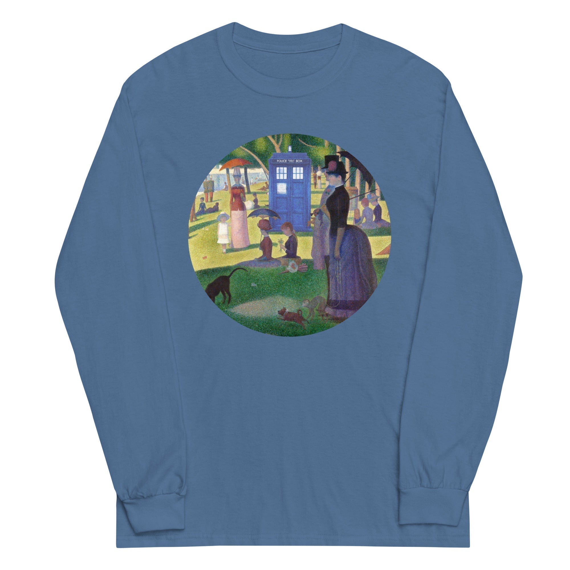 Tardis On La Grande Unisex Long Sleeve Tee Hoodie, Sweatshirt | CoreVibeTees.com (Image 4)