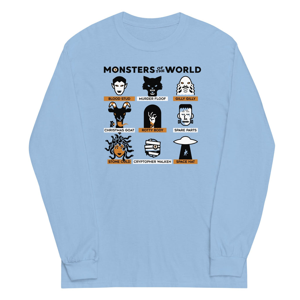 Monsters Of The World Unisex Long Sleeve Tee Hoodie, Sweatshirt | CoreVibeTees.com (Image 3)