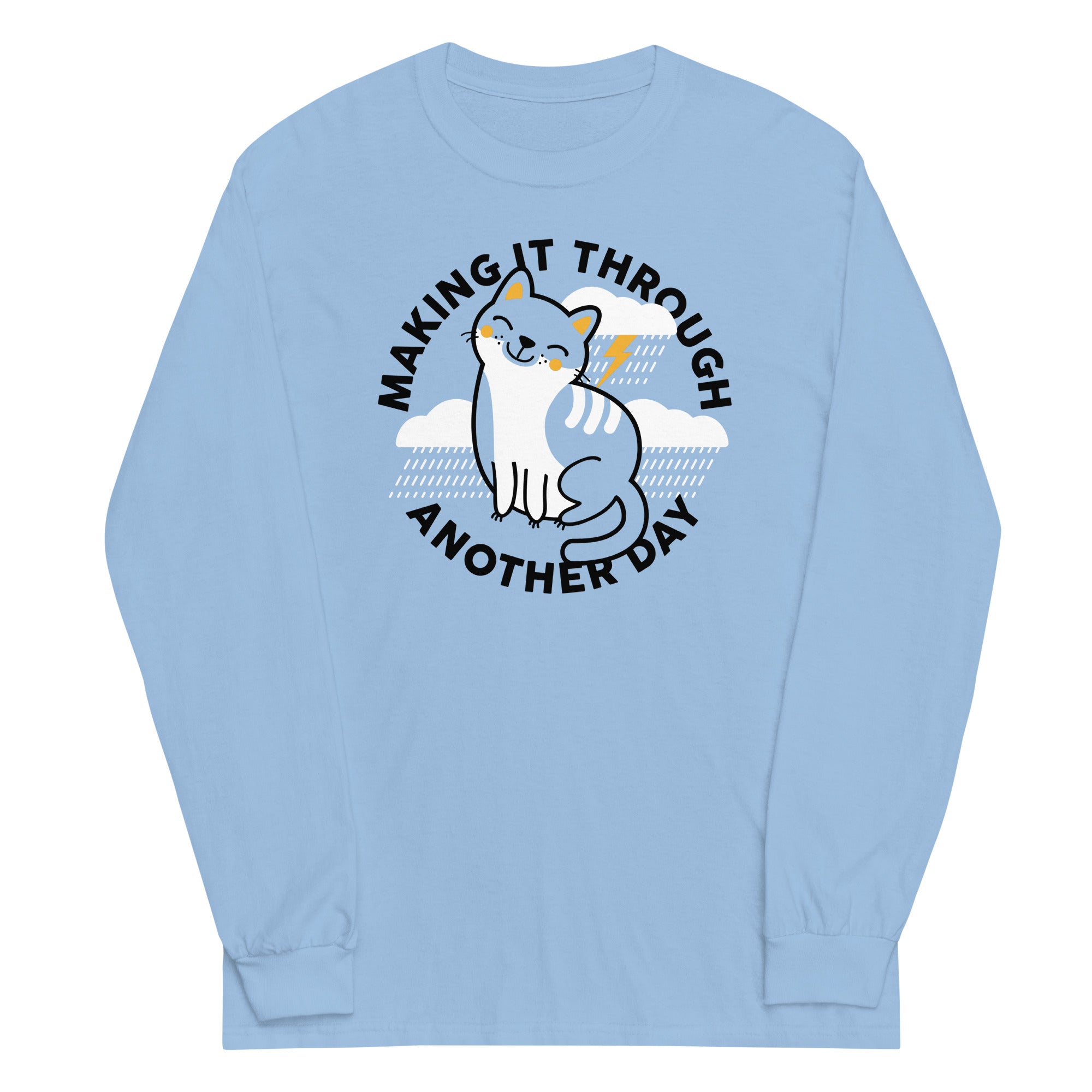 Making It Through Another Day Unisex Long Sleeve Tee Hoodie, Sweatshirt | CoreVibeTees.com (Image 2)