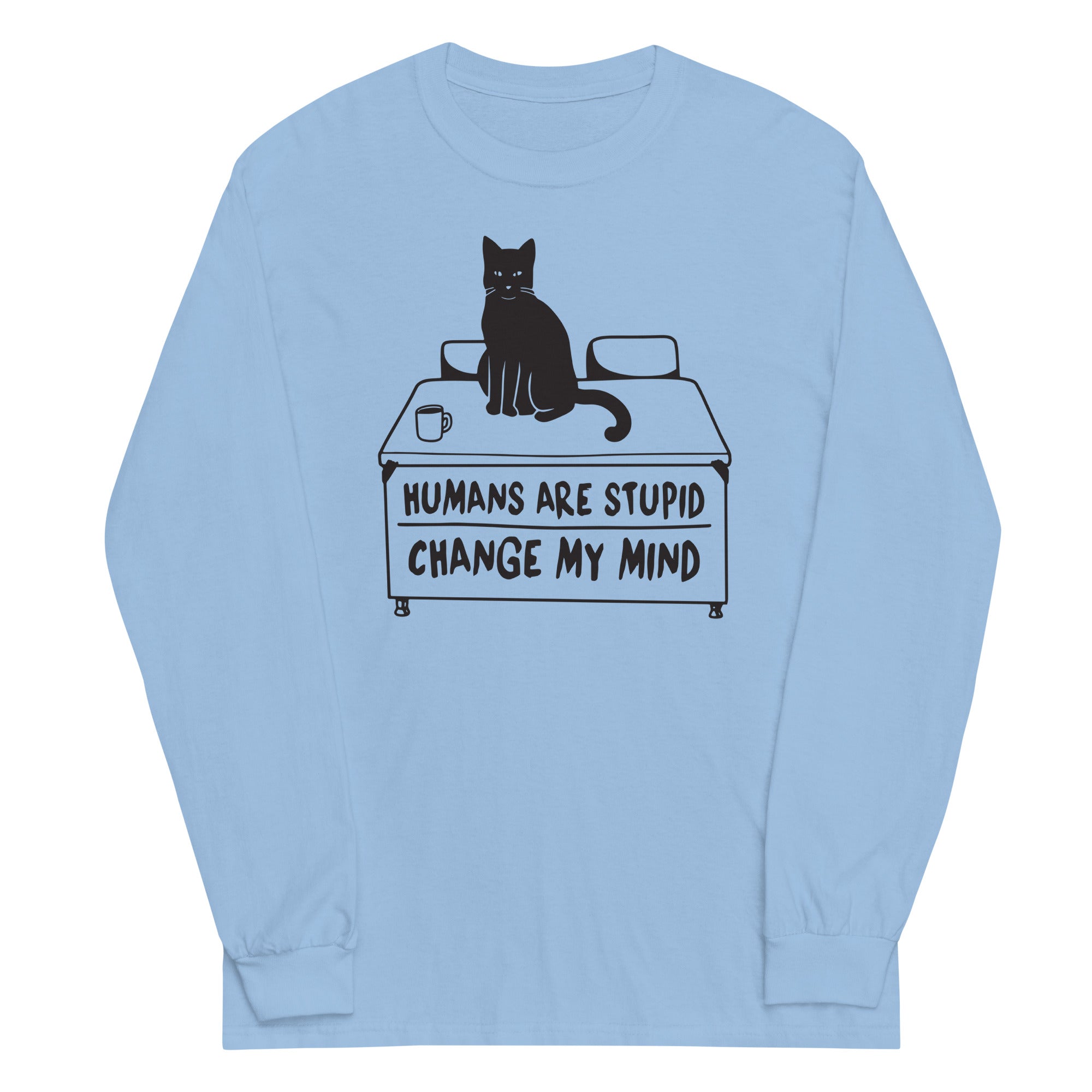 Humans Are Stupid Unisex Long Sleeve Tee Hoodie, Sweatshirt | CoreVibeTees.com (Image 3)