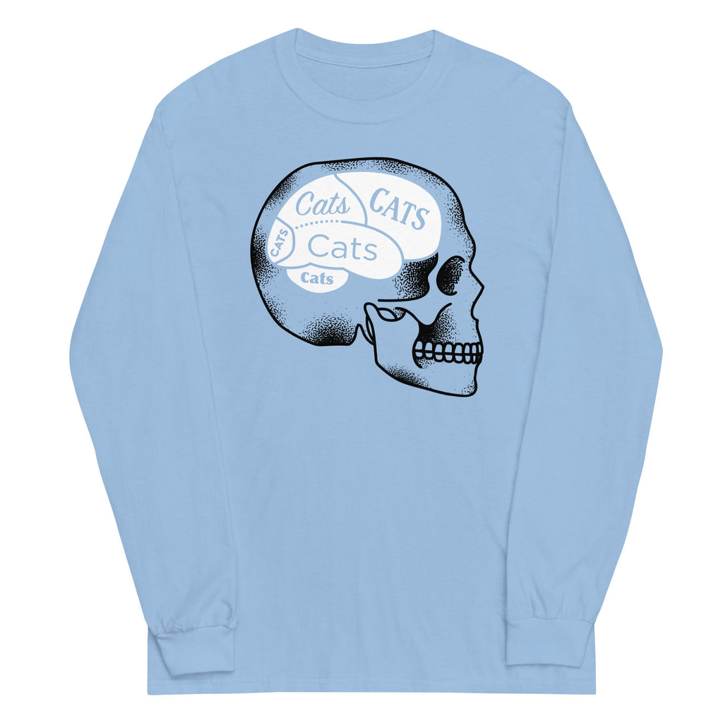 Cats On The Brain Unisex Long Sleeve Tee Hoodie, Sweatshirt | CoreVibeTees.com (Image 2)