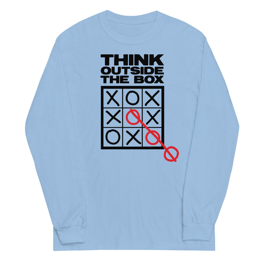 Think Outside The Box Unisex Long Sleeve Tee Hoodie, Sweatshirt | CoreVibeTees.com (Image 3)