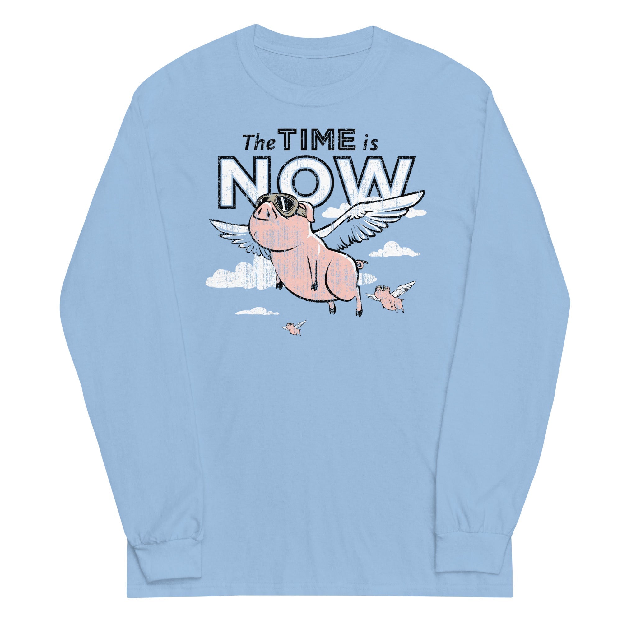 The Time Is Now Unisex Long Sleeve Tee Hoodie, Sweatshirt | CoreVibeTees.com (Image 2)
