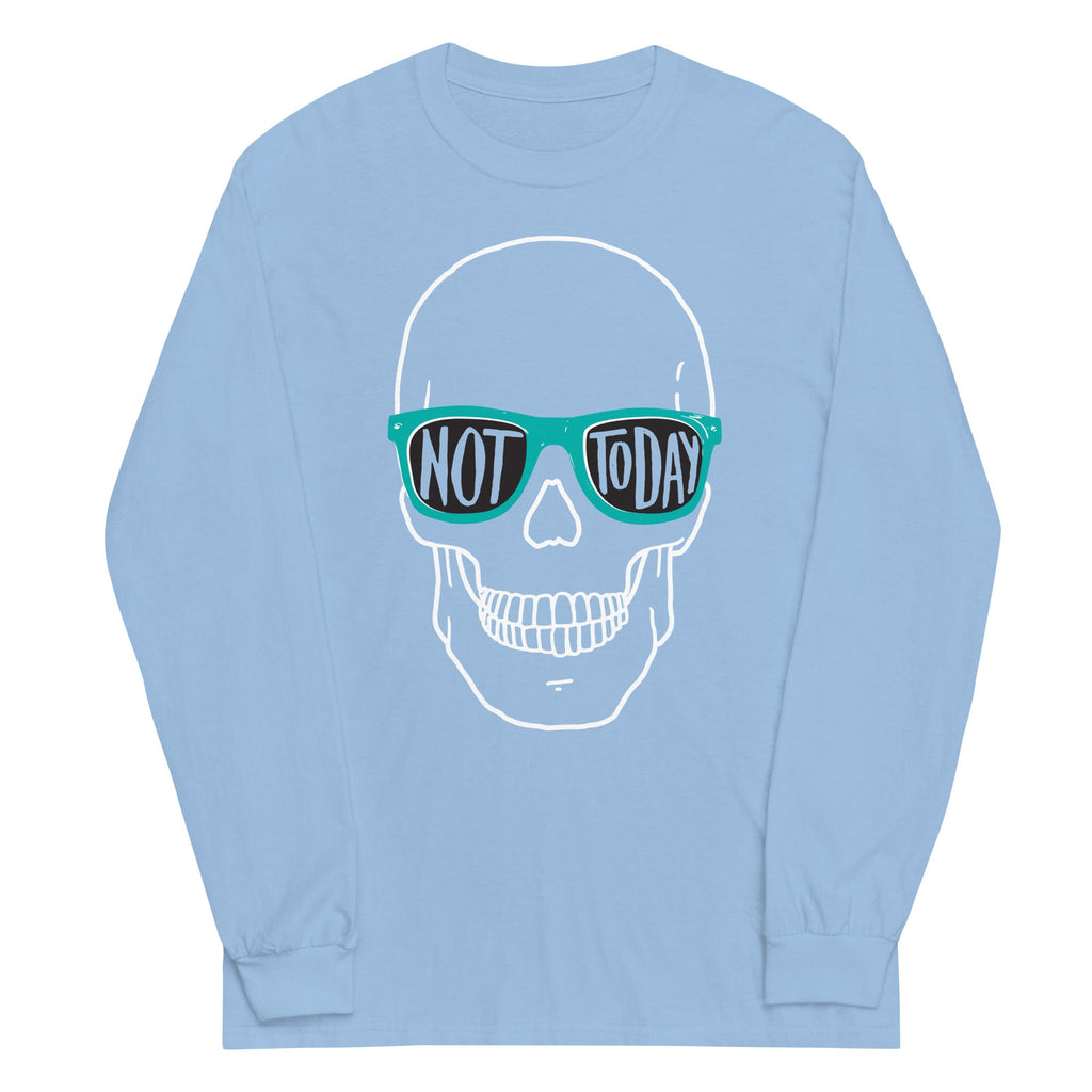 Not Today Unisex Long Sleeve Tee Hoodie, Sweatshirt | CoreVibeTees.com (Image 4)