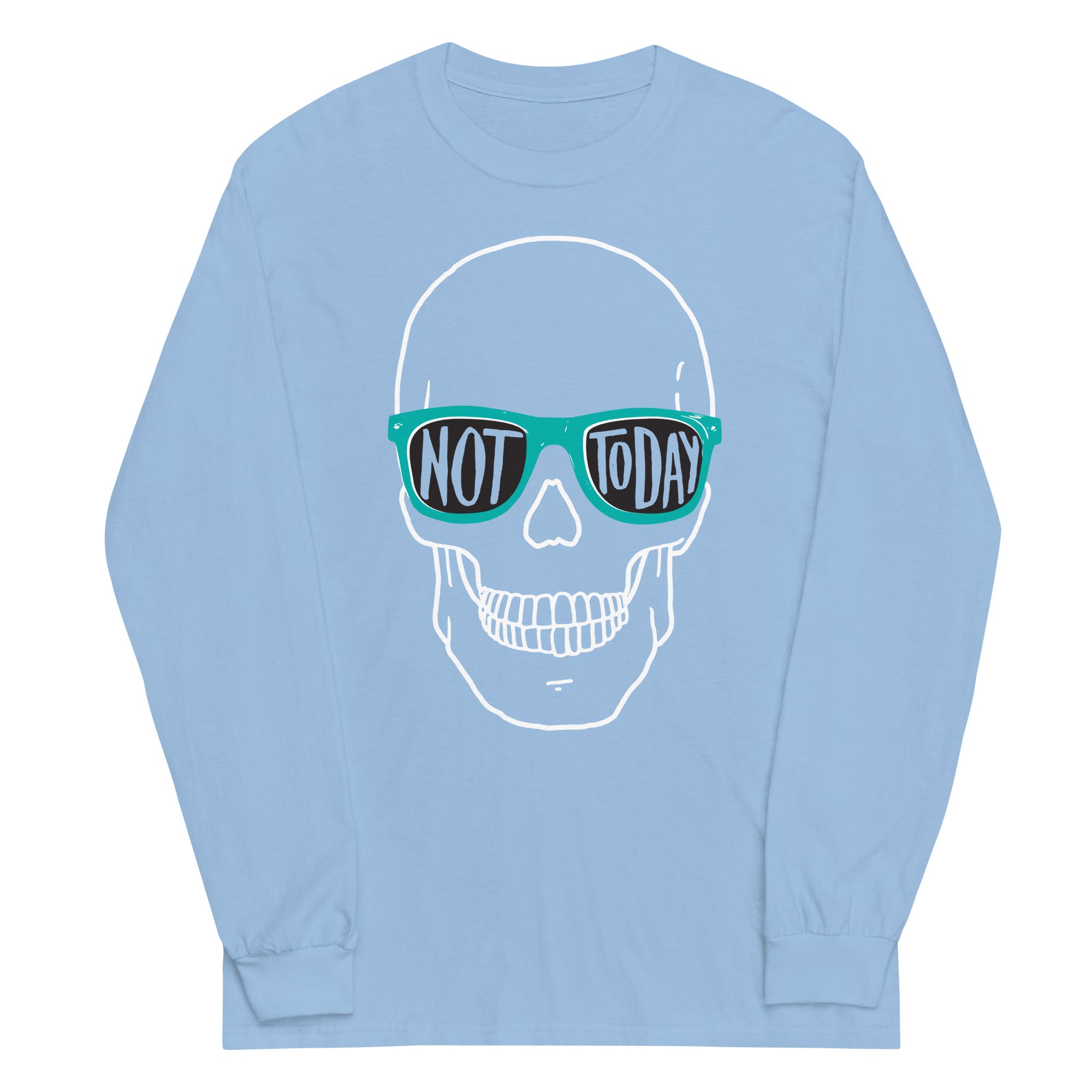 Not Today Unisex Long Sleeve Tee Hoodie, Sweatshirt | CoreVibeTees.com (Image 4)