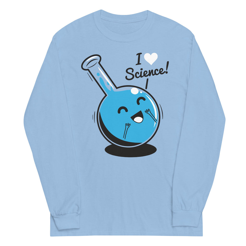 I Heart Science Unisex Long Sleeve Tee Hoodie, Sweatshirt | CoreVibeTees.com (Image 2)