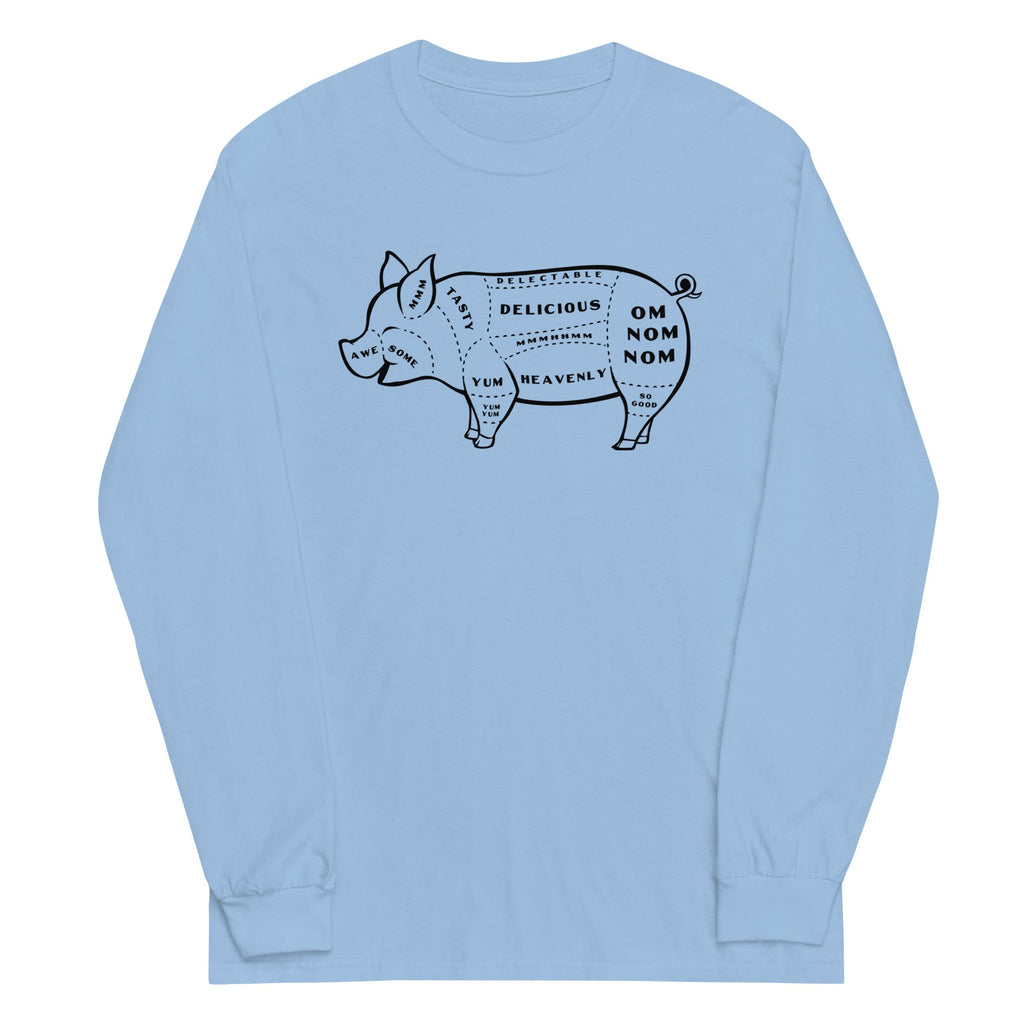 Tasty Pig Cuts Unisex Long Sleeve Tee Hoodie, Sweatshirt | CoreVibeTees.com (Image 2)