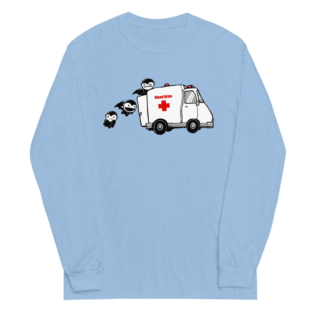 Blood Drive Vampires Unisex Long Sleeve Tee Hoodie, Sweatshirt | CoreVibeTees.com (Image 3)