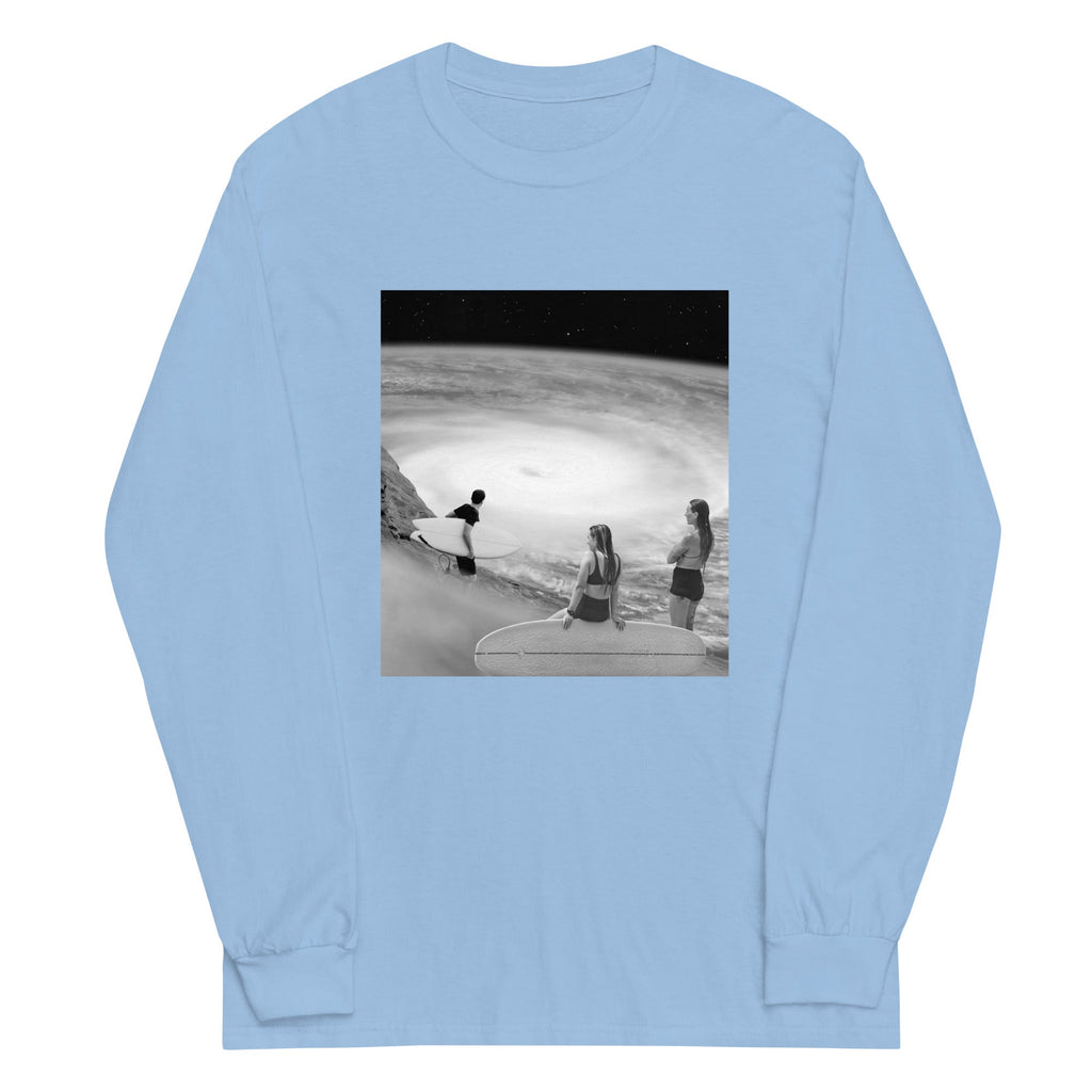 Surf's Up Unisex Long Sleeve Tee Hoodie, Sweatshirt | CoreVibeTees.com (Image 3)