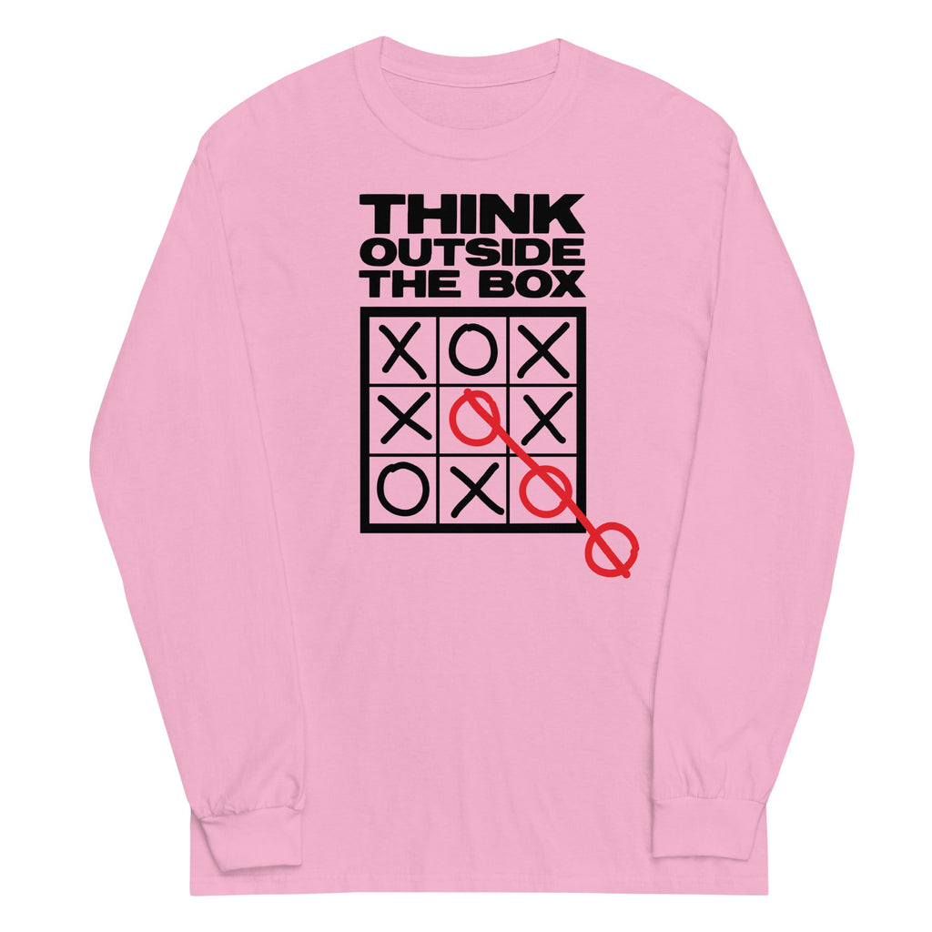 Think Outside The Box Unisex Long Sleeve Tee Hoodie, Sweatshirt | CoreVibeTees.com (Image 5)