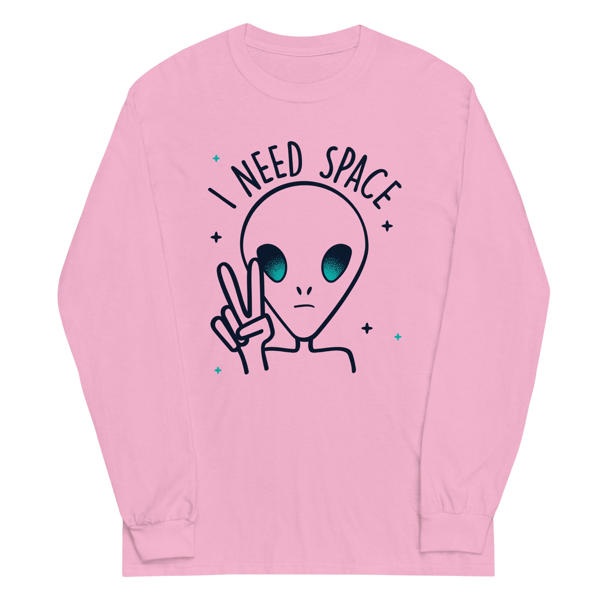 I Need Space Unisex Long Sleeve Tee Hoodie, Sweatshirt | CoreVibeTees.com (Image 3)