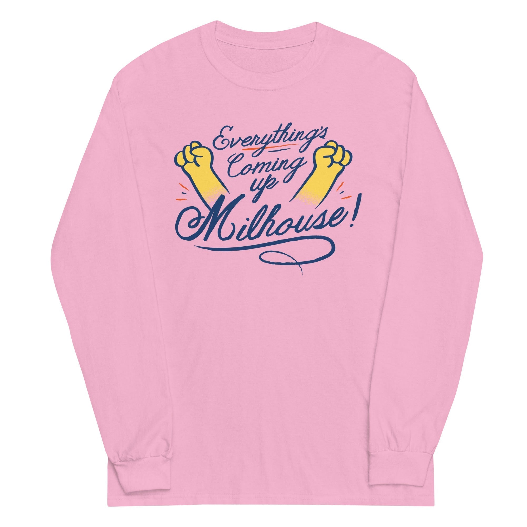 Everything's Coming Up Milhouse! Unisex Long Sleeve Tee Hoodie, Sweatshirt | CoreVibeTees.com (Image 4)