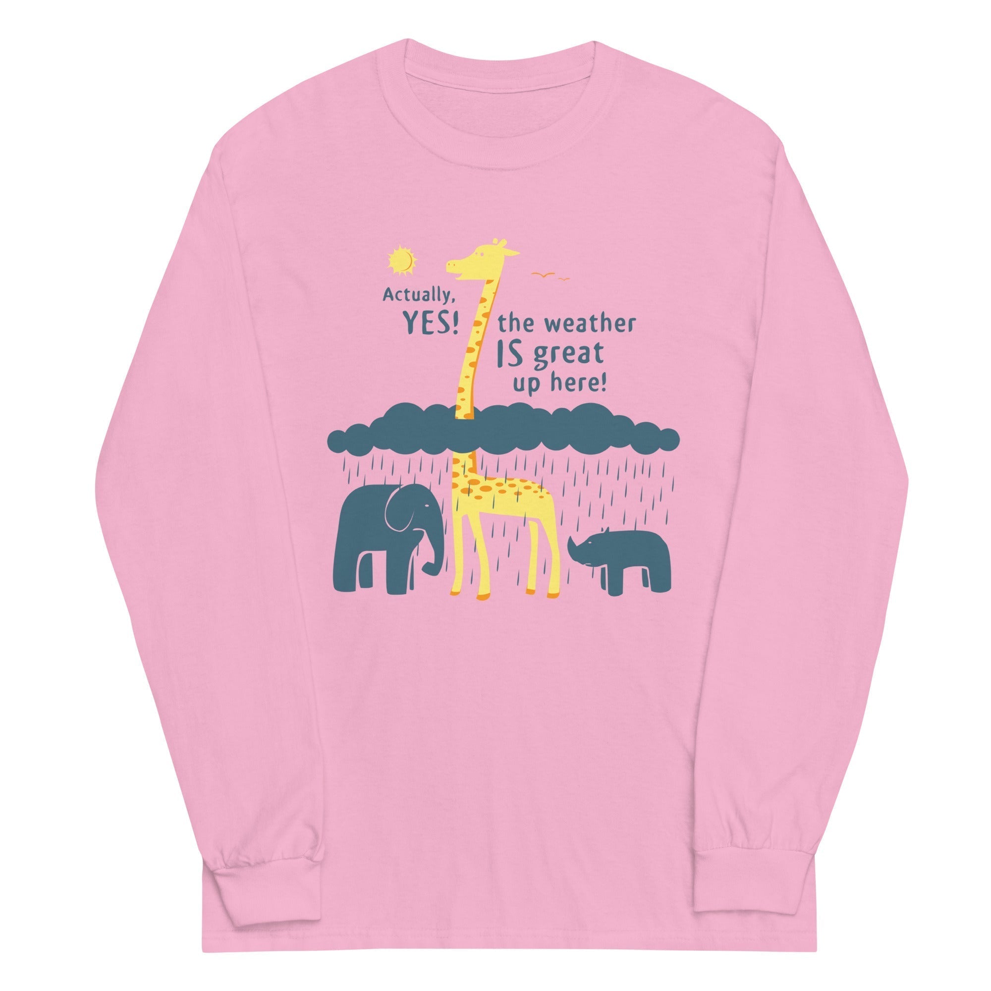 The Weather Is Great Up Here! Unisex Long Sleeve Tee Hoodie, Sweatshirt | CoreVibeTees.com (Image 4)