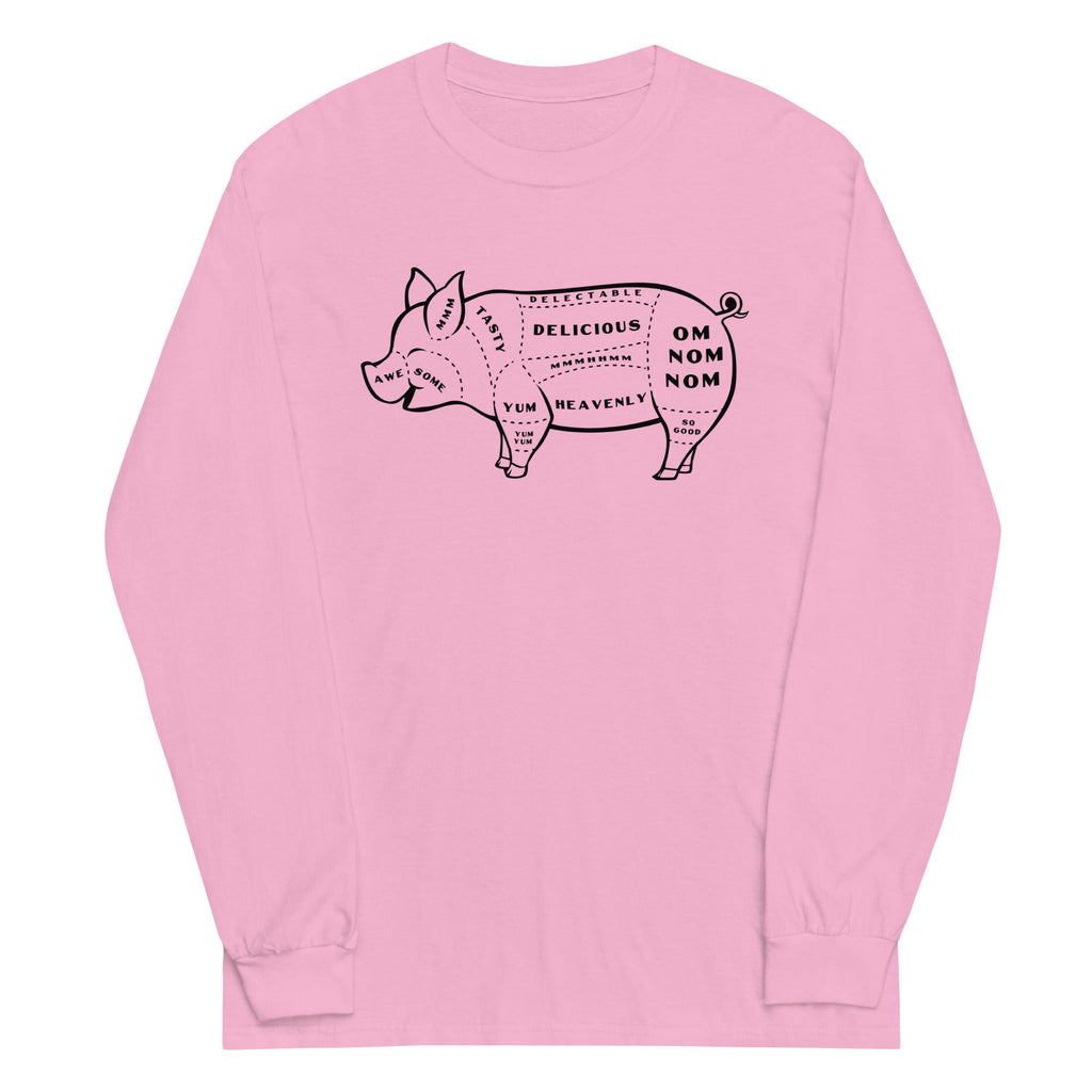 Tasty Pig Cuts Unisex Long Sleeve Tee Hoodie, Sweatshirt | CoreVibeTees.com (Image 4)