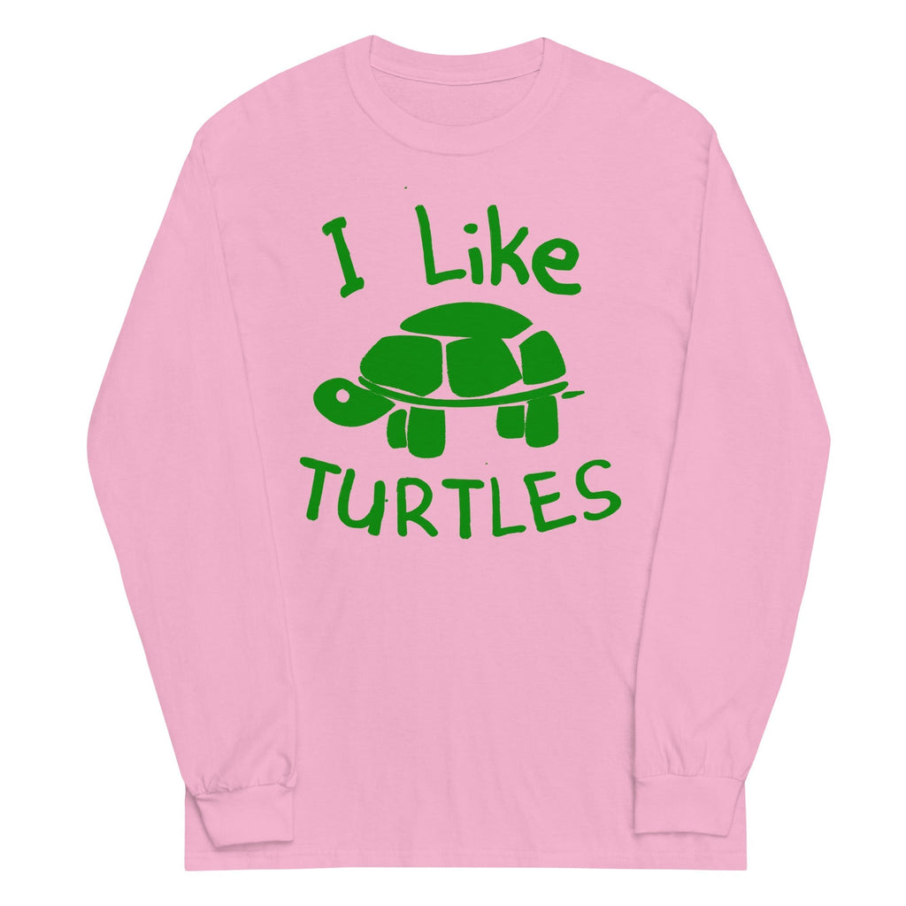 I Like Turtles Unisex Long Sleeve Tee Hoodie, Sweatshirt | CoreVibeTees.com (Image 4)