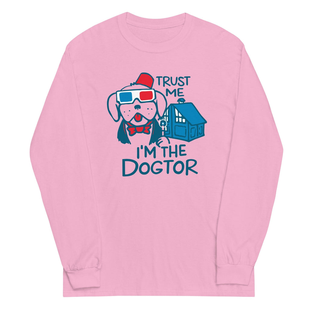 Trust Me, I'm The Dogtor Unisex Long Sleeve Tee Hoodie, Sweatshirt | CoreVibeTees.com (Image 4)