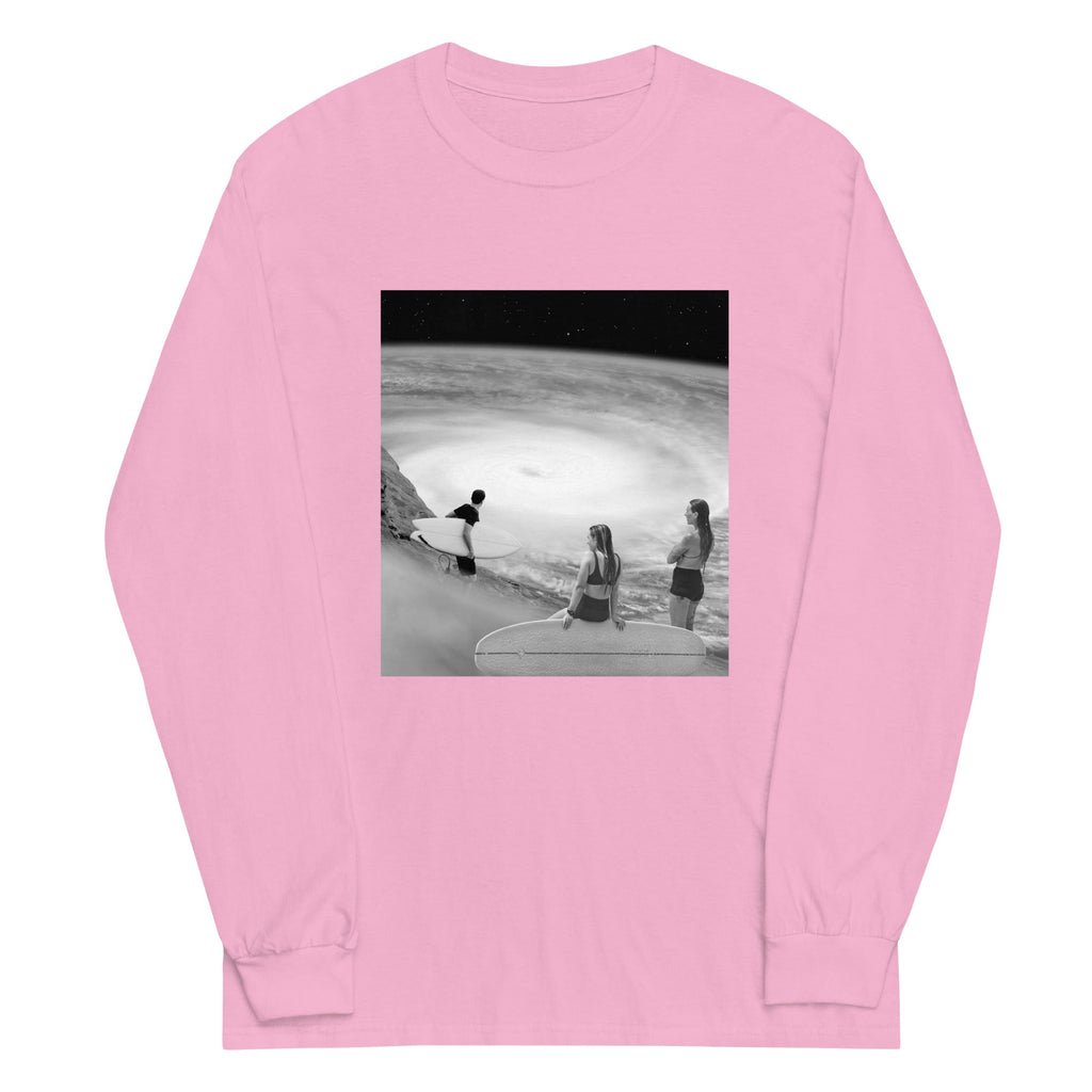 Surf's Up Unisex Long Sleeve Tee Hoodie, Sweatshirt | CoreVibeTees.com (Image 4)