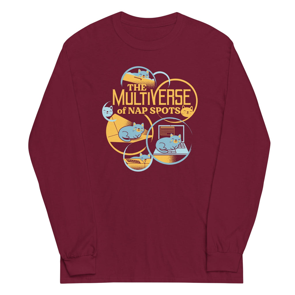 The Multiverse Of Nap Spots Unisex Long Sleeve Tee Hoodie, Sweatshirt | CoreVibeTees.com (Image 4)