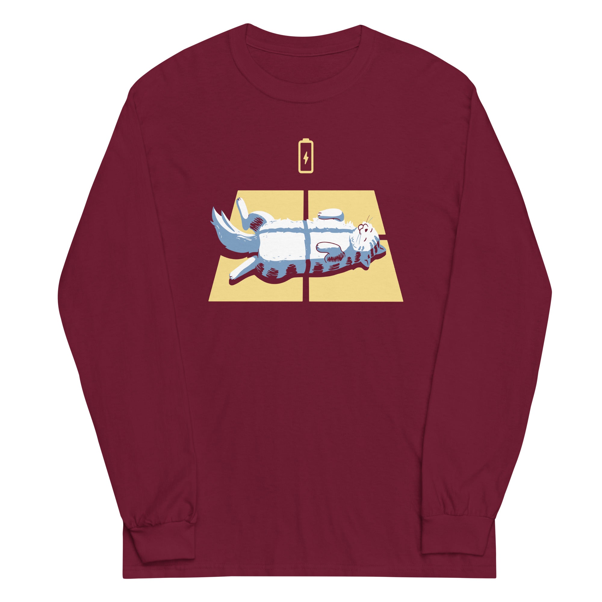 Solar Charging Unisex Long Sleeve Tee Hoodie, Sweatshirt | CoreVibeTees.com (Image 4)
