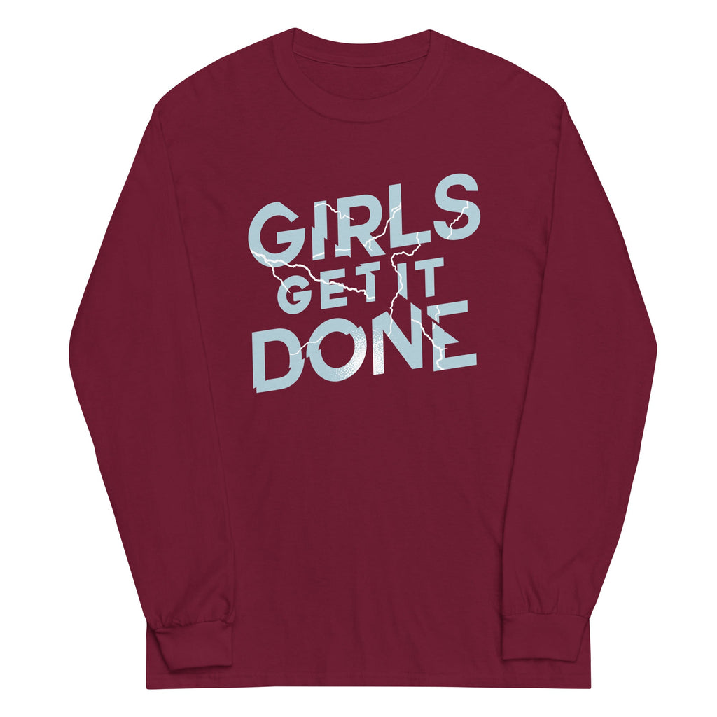Girls Get It Done Unisex Long Sleeve Tee Hoodie, Sweatshirt | CoreVibeTees.com (Image 3)