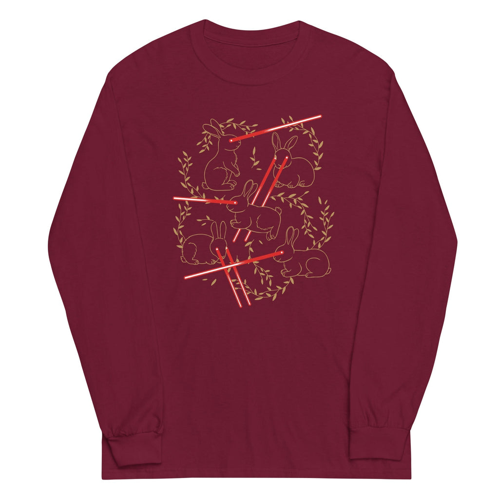 Laser Buns Unisex Long Sleeve Tee Hoodie, Sweatshirt | CoreVibeTees.com (Image 3)