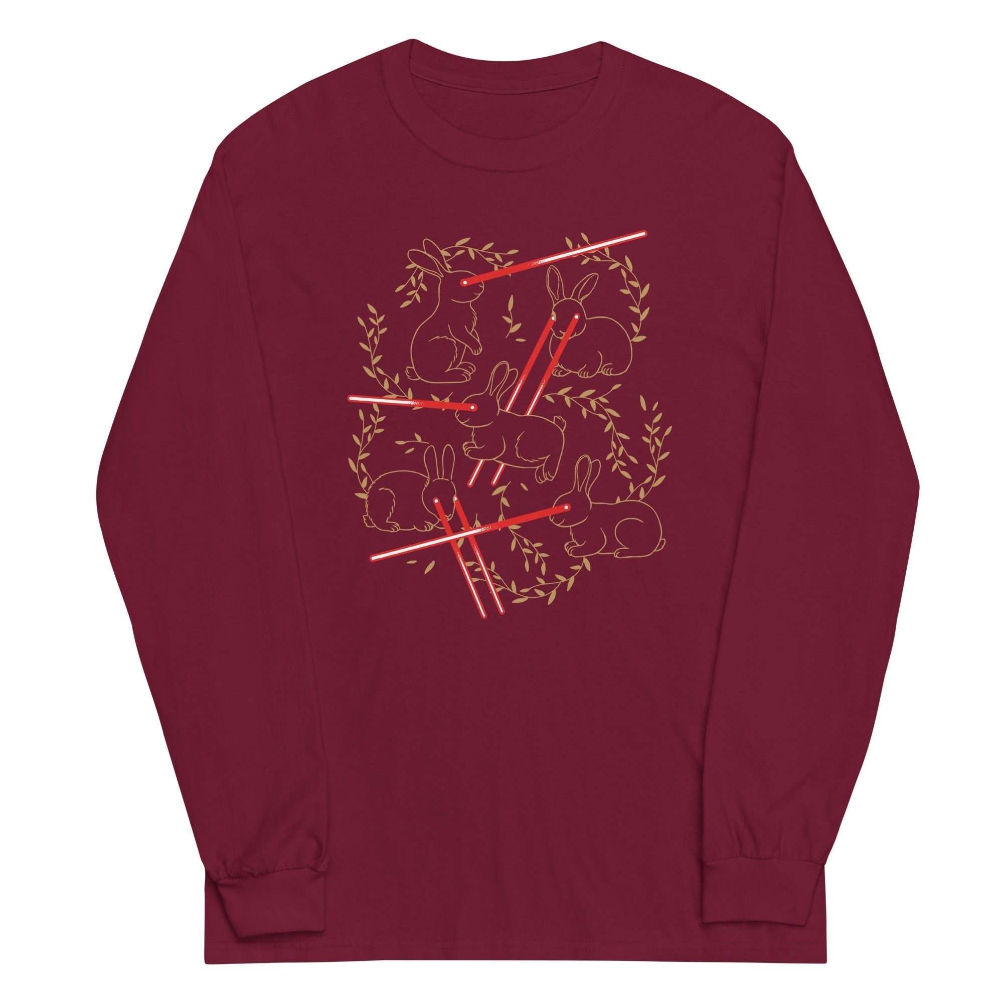 Laser Buns Unisex Long Sleeve Tee Hoodie, Sweatshirt | CoreVibeTees.com (Image 3)