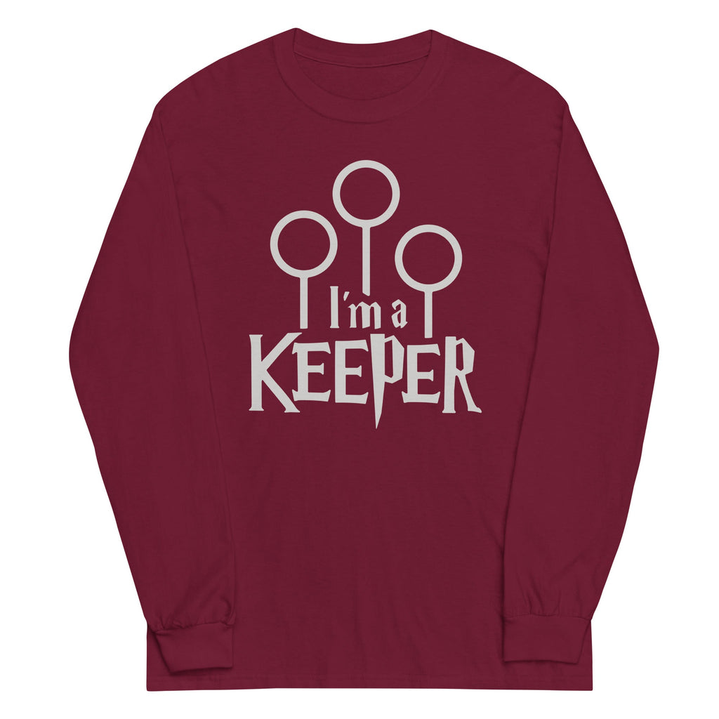 I'm A Keeper Unisex Long Sleeve Tee Hoodie, Sweatshirt | CoreVibeTees.com (Image 4)