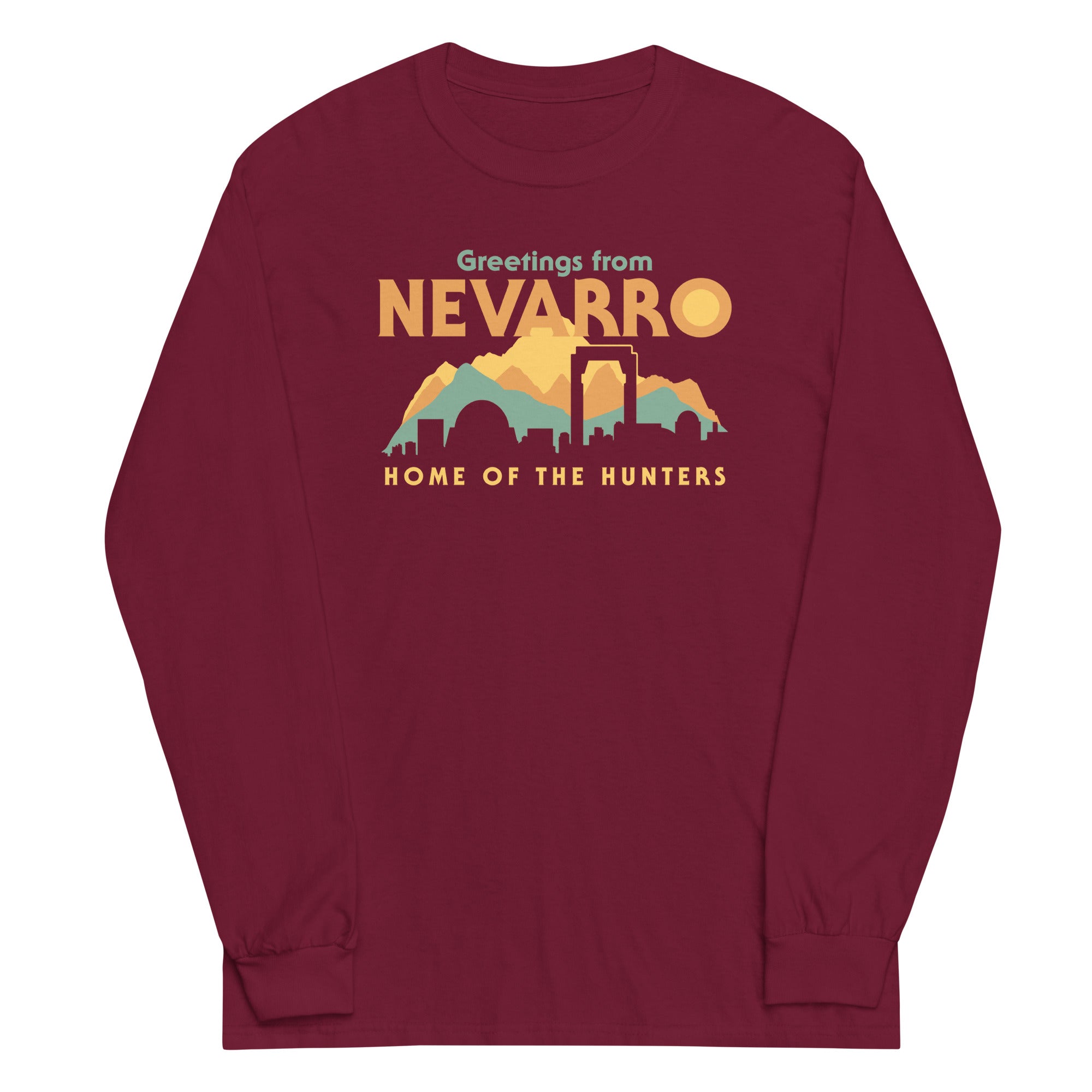 Greetings From Nevarro Unisex Long Sleeve Tee Hoodie, Sweatshirt | CoreVibeTees.com (Image 4)