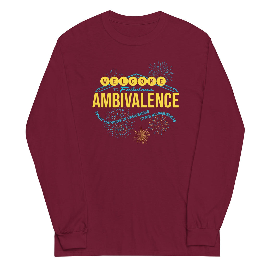 Welcome To Fabulous Ambivalence Unisex Long Sleeve Tee Hoodie, Sweatshirt | CoreVibeTees.com (Image 3)