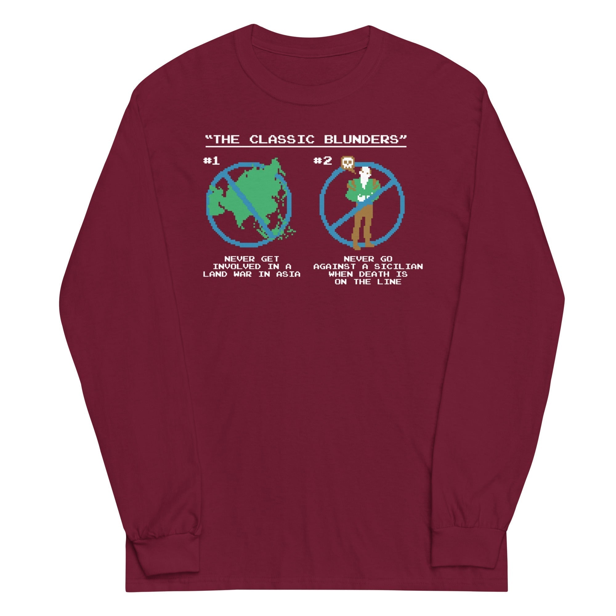The Classic Blunders Unisex Long Sleeve Tee Hoodie, Sweatshirt | CoreVibeTees.com (Image 3)