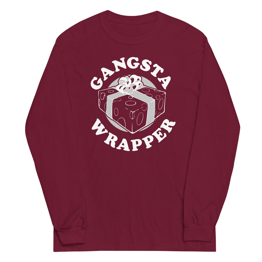 Gangsta Wrapper Unisex Long Sleeve Tee Hoodie, Sweatshirt | CoreVibeTees.com (Image 3)