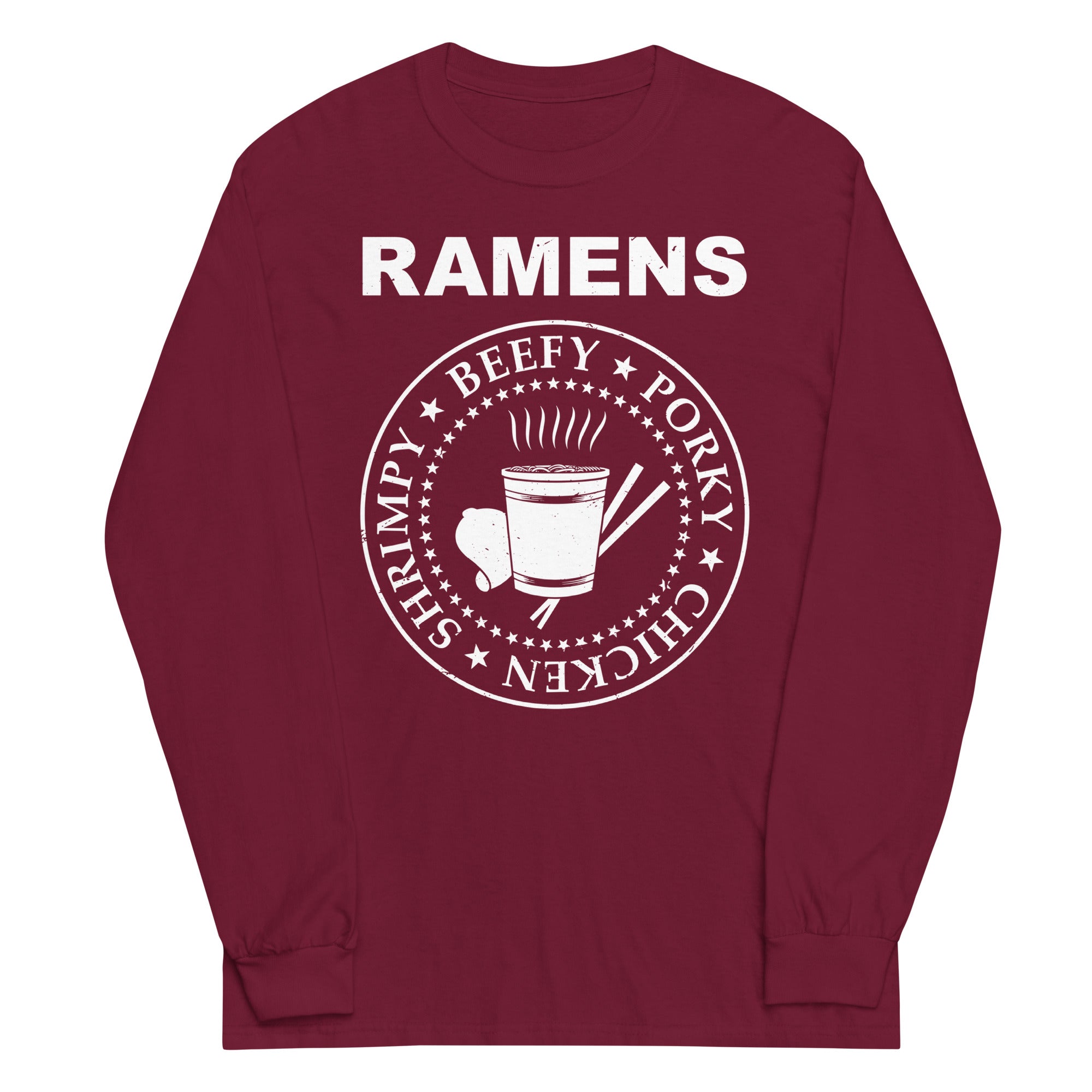 Ramens Unisex Long Sleeve Tee Hoodie, Sweatshirt | CoreVibeTees.com (Image 3)